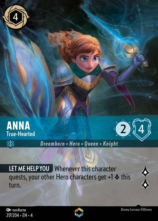 Anna - True-Hearted (Enchanted) - Enchanted Lorcana Holofoil Card