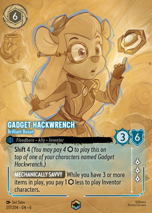 Gadget Hackwrench - Brilliant Bosun (Enchanted) - Enchanted Lorcana Holofoil Card