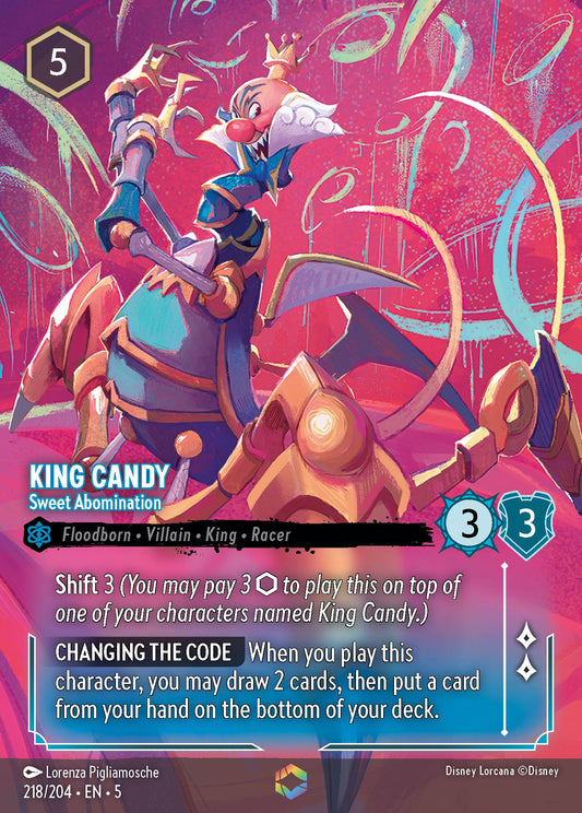 King Candy - Sweet Abomination (Enchanted) - Enchanted Lorcana Holofoil Card