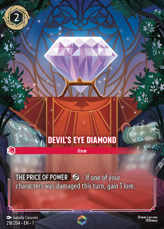 Devil's Eye Diamond (Enchanted) - Enchanted Lorcana Holofoil Card