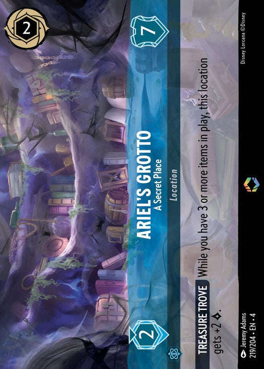 Ariel's Grotto - A Secret Place (Enchanted) - Enchanted Lorcana Holofoil Card