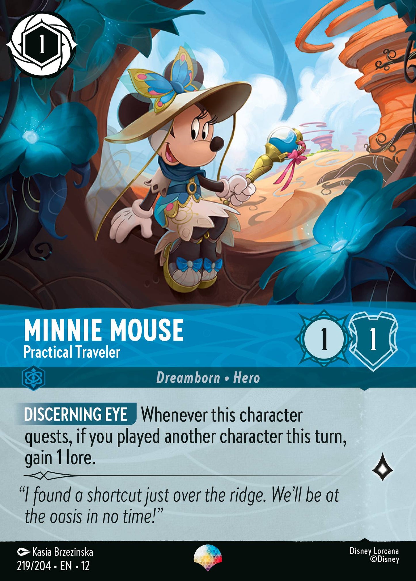 Minnie Mouse - Practical Traveler (Epic) - Disney Lorcana