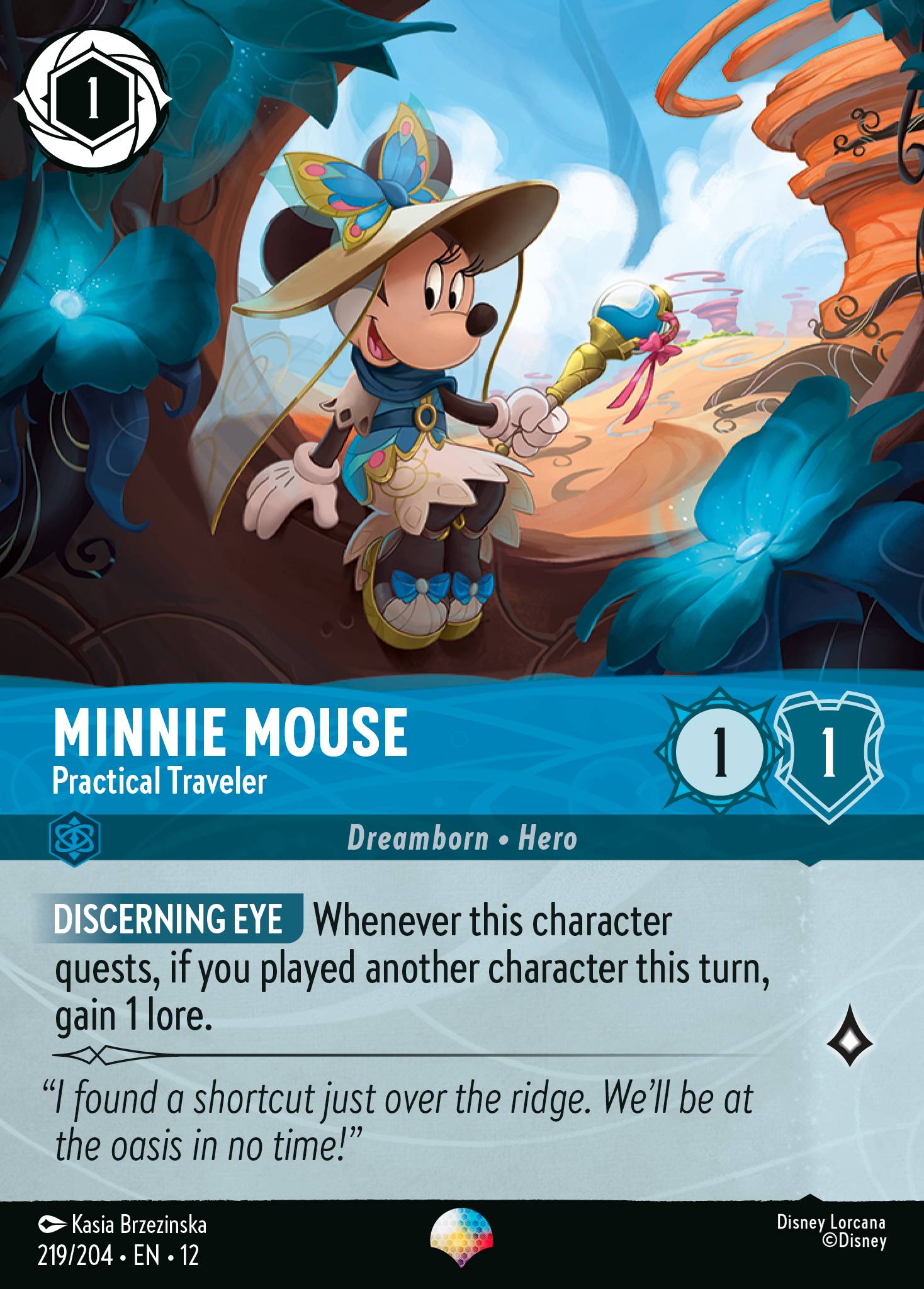 Minnie Mouse - Practical Traveler (Epic) - Disney Lorcana