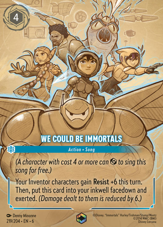 We Could Be Immortals (Enchanted) - Enchanted Lorcana Holofoil Card