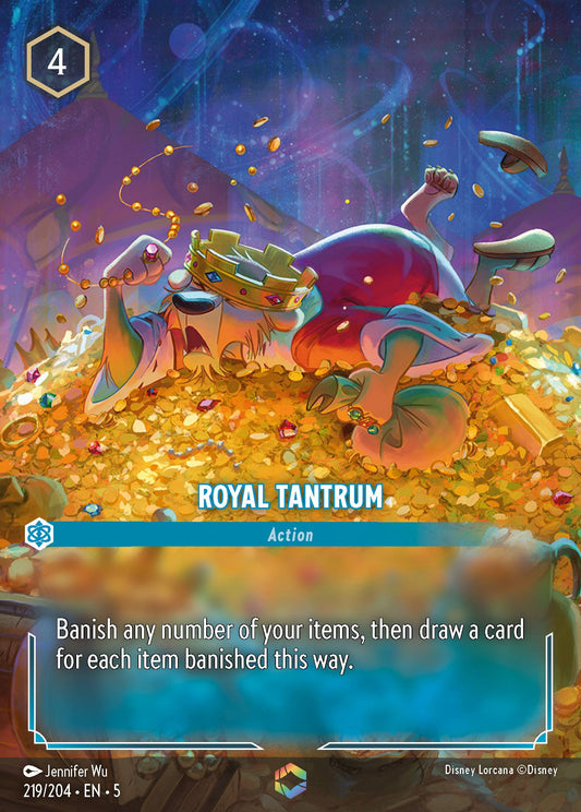Royal Tantrum (Enchanted) - Enchanted Lorcana Holofoil Card