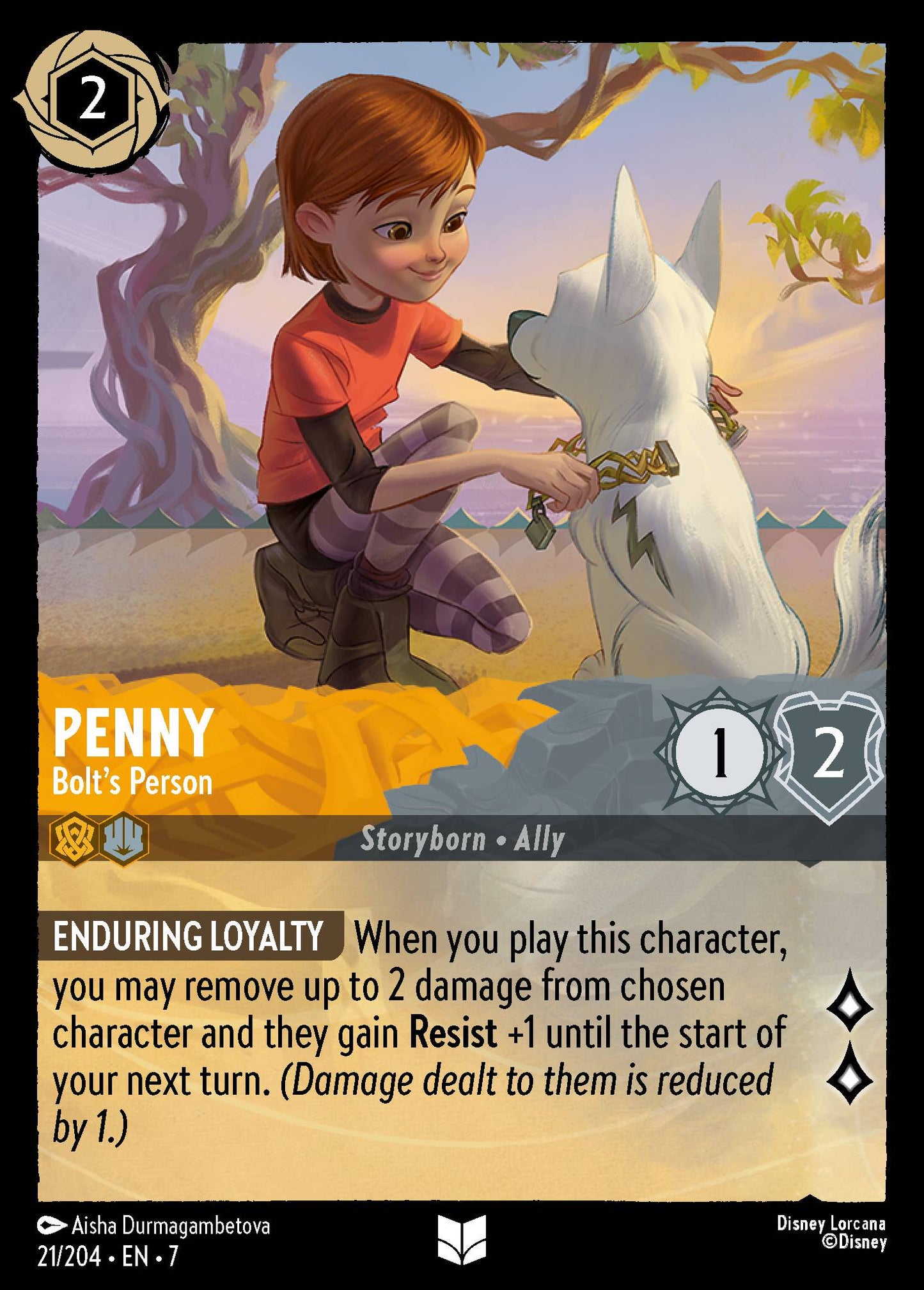 Penny - Bolt's Person - Uncommon Lorcana Card