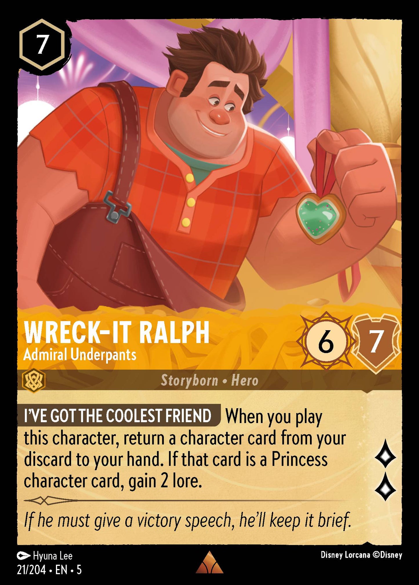 Wreck-It Ralph - Admiral Underpants (Rare)