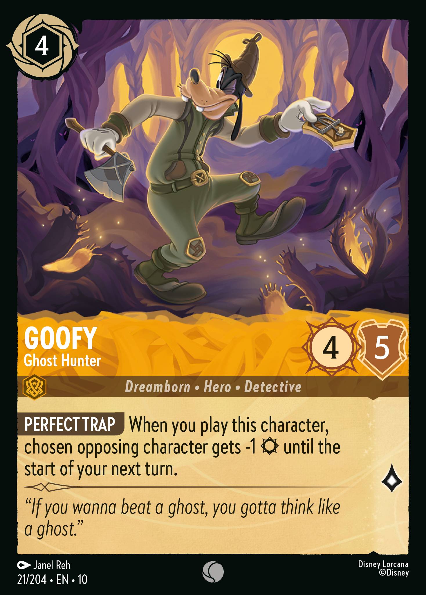 Goofy - Ghost Hunter - Common Lorcana Card