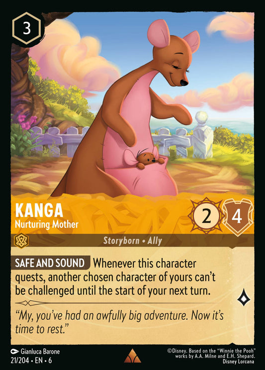 Kanga - Nurturing Mother - Rare Lorcana Card