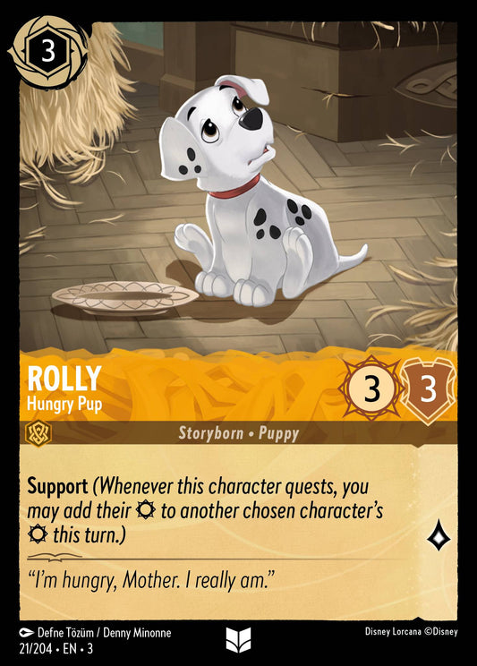 Rolly - Hungry Pup - Uncommon Lorcana Card