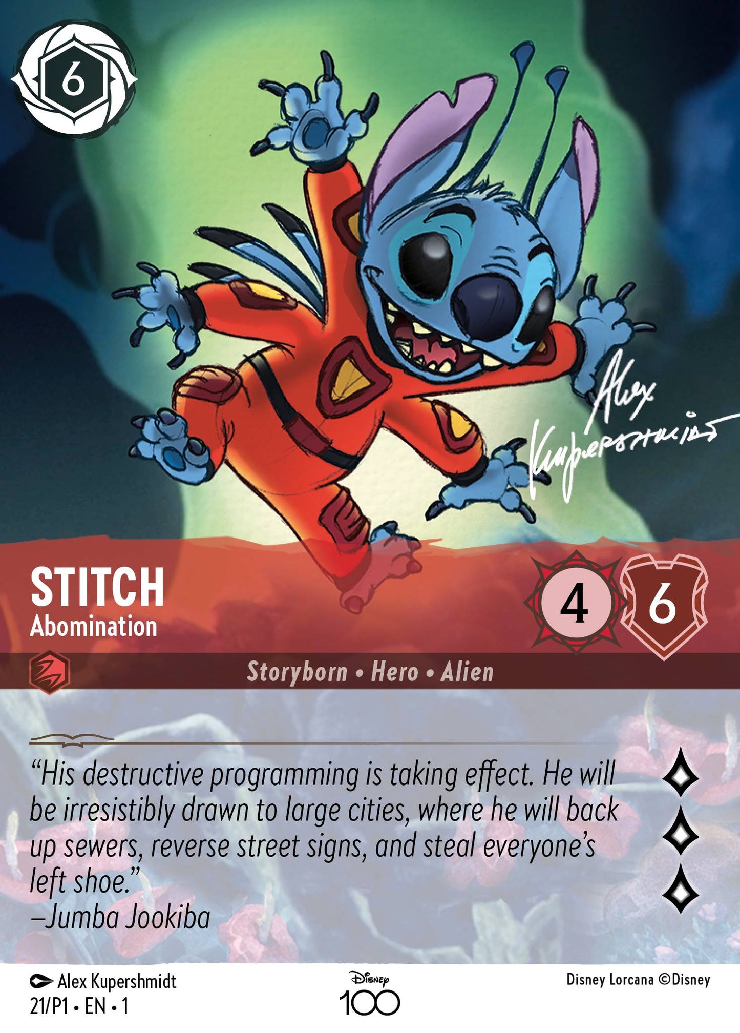 Stitch - Abomination - Disney100 Promos - Holofoil