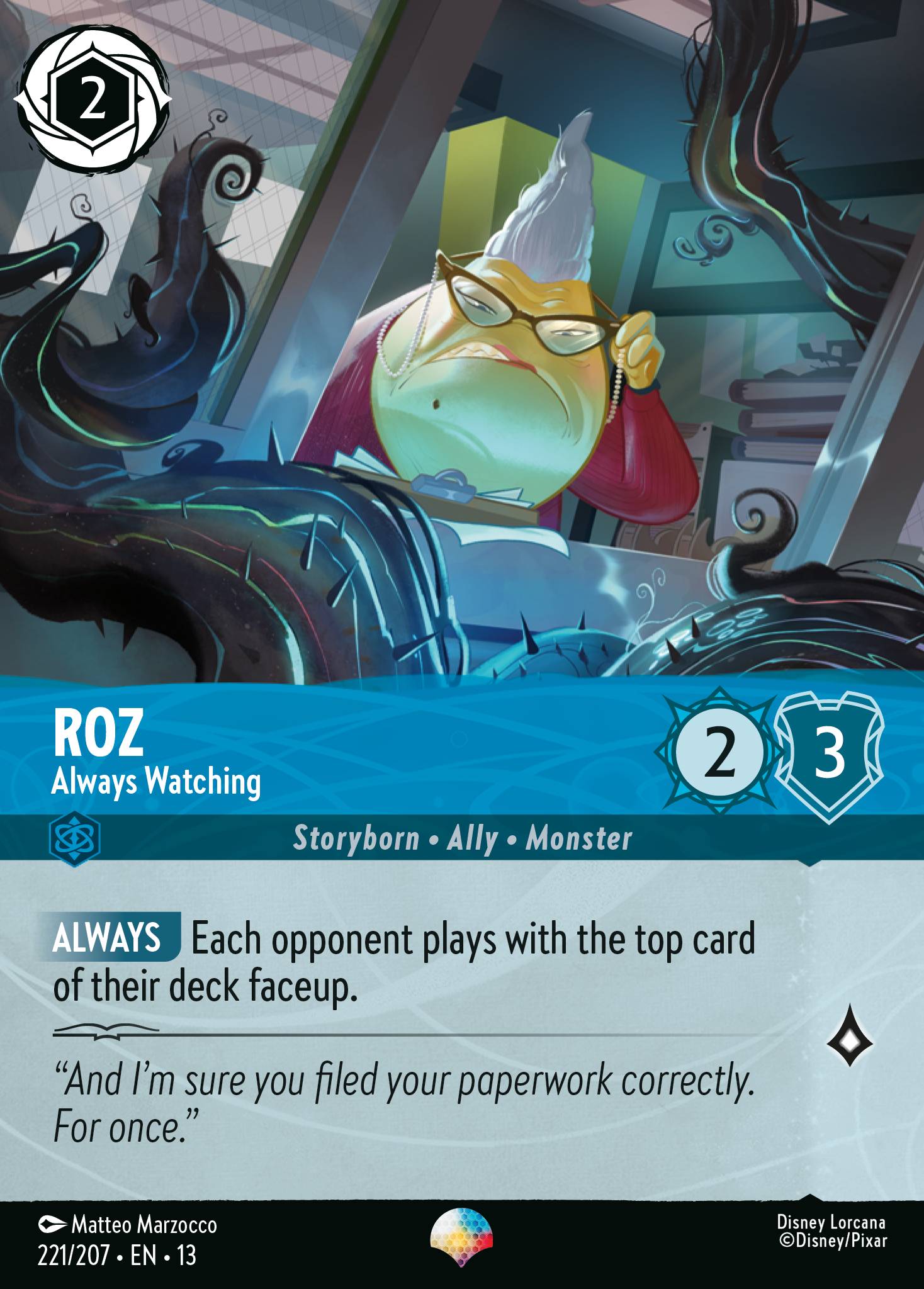 Roz - Always Watching (Epic) - Disney Lorcana