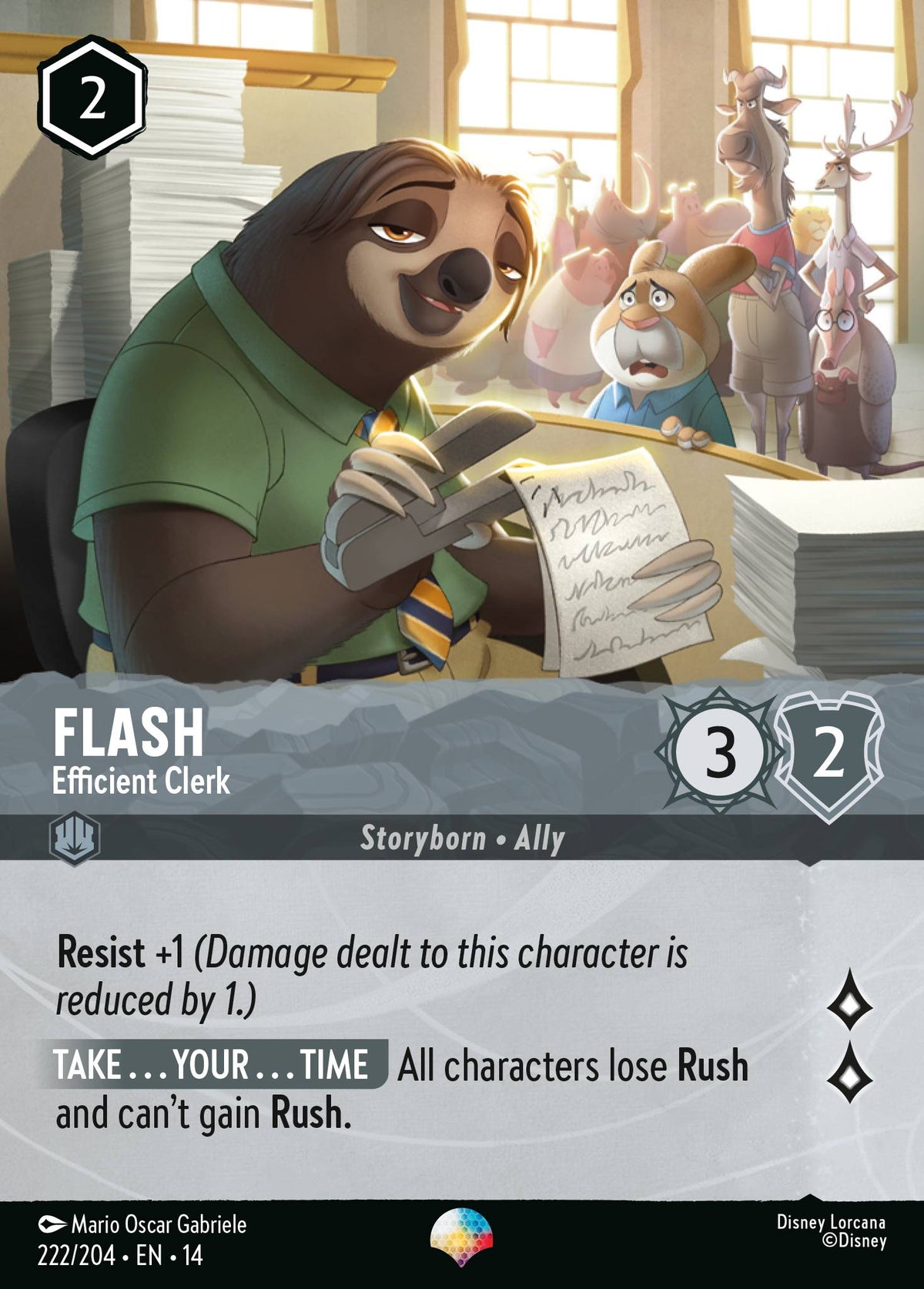 Flash - Efficient Clerk (Epic) - Disney Lorcana
