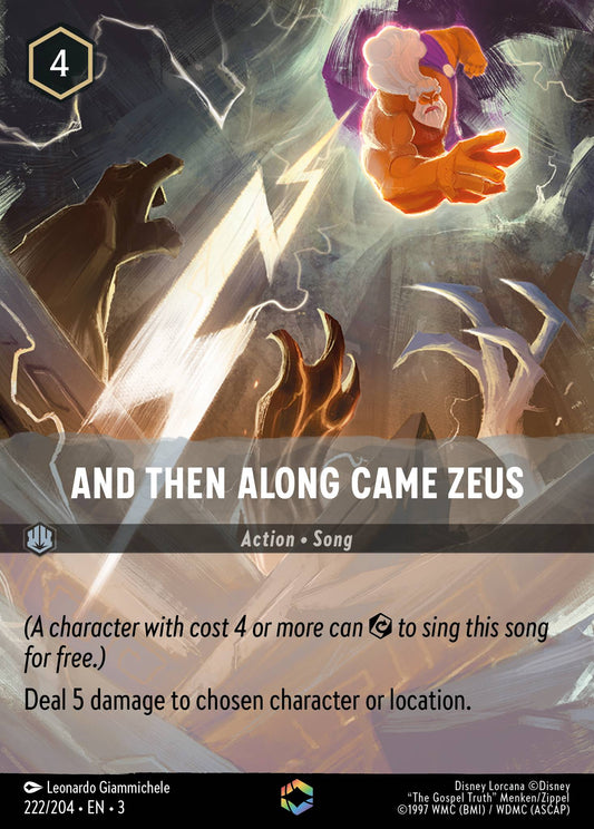 And Then Along Came Zeus (Enchanted) - Enchanted Lorcana Holofoil Card
