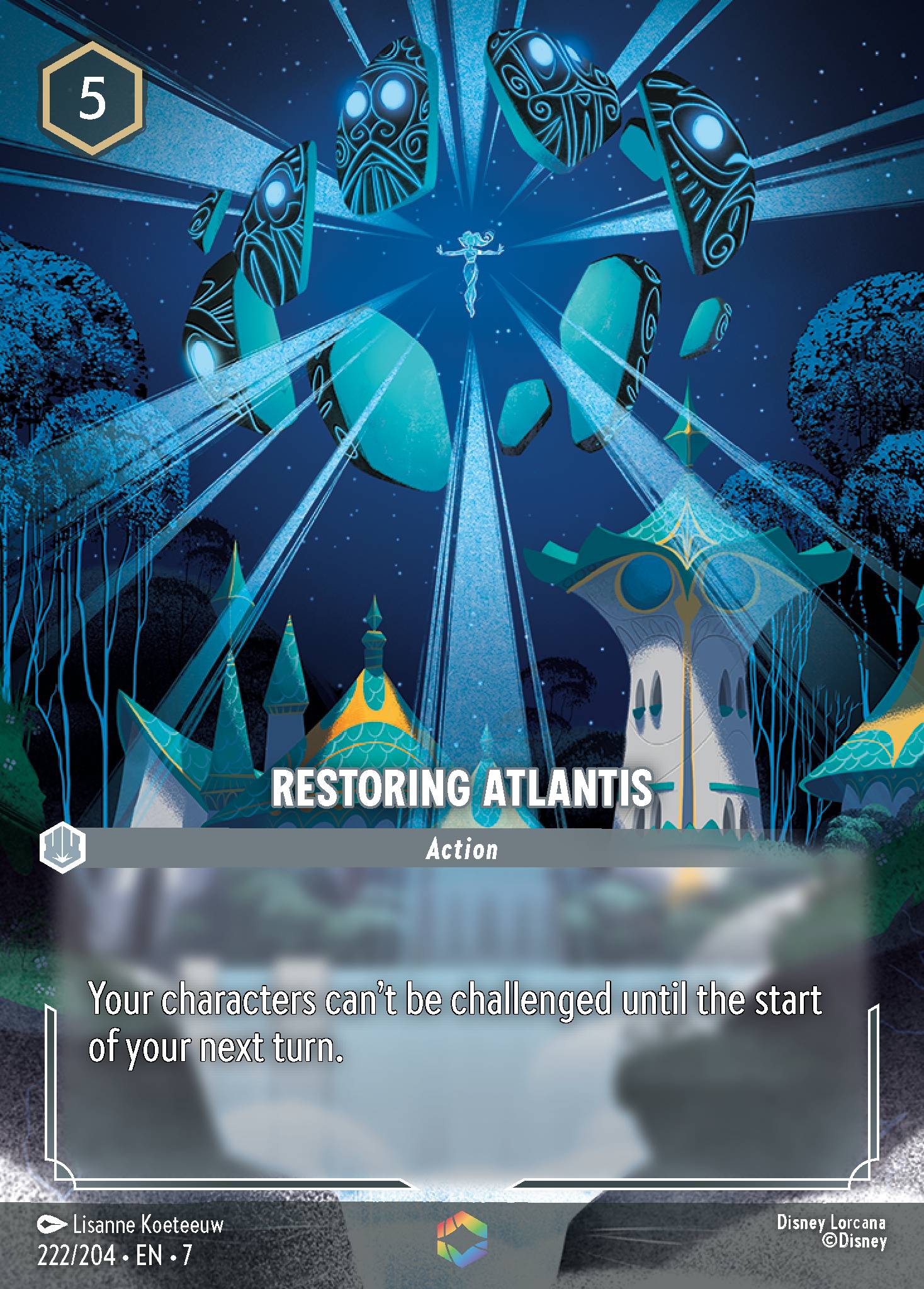 Restoring Atlantis (Enchanted) - Enchanted Lorcana Holofoil Card