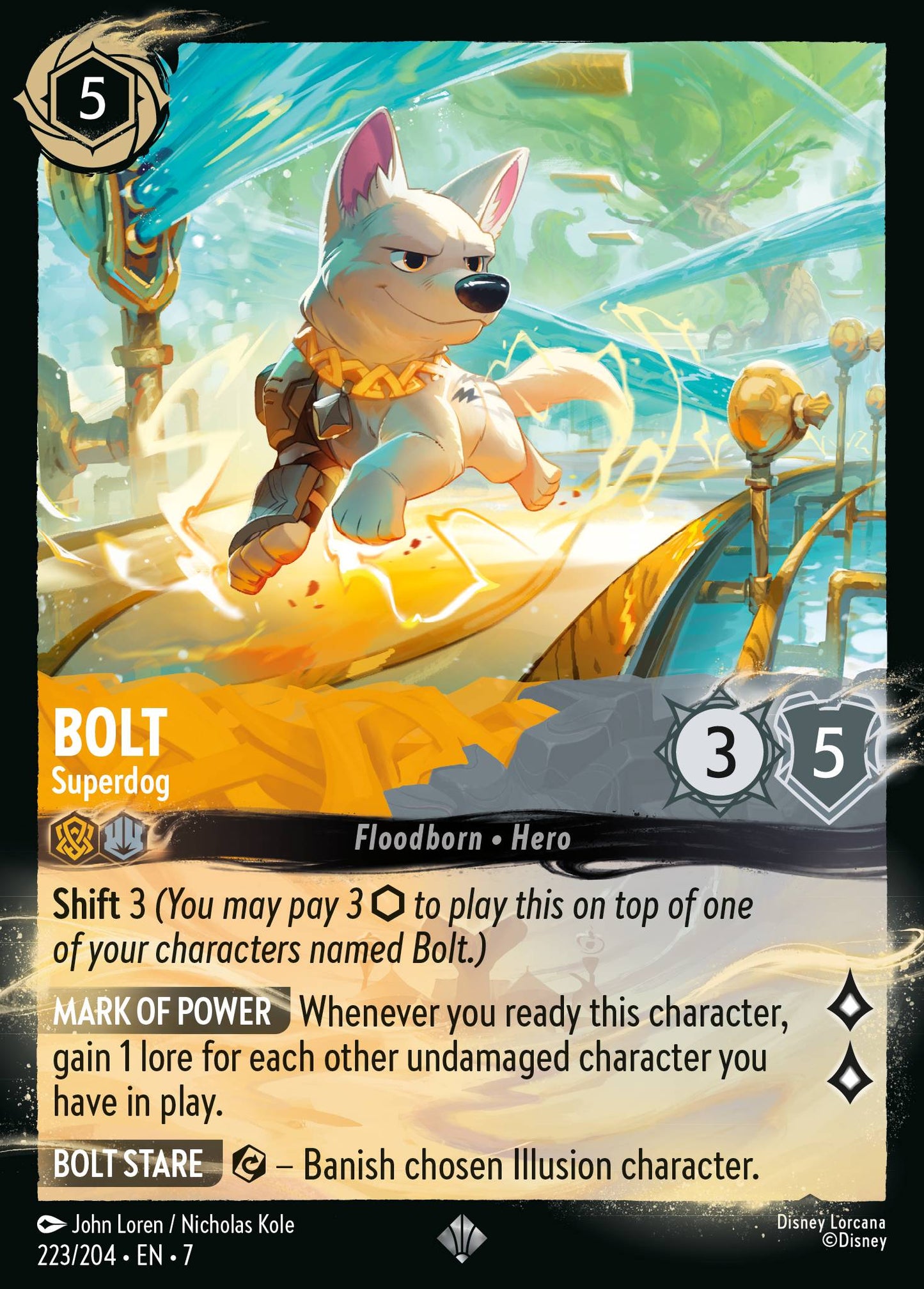 Bolt - Superdog - Illumineer's Quest: Palace Heist - Cold Foil
