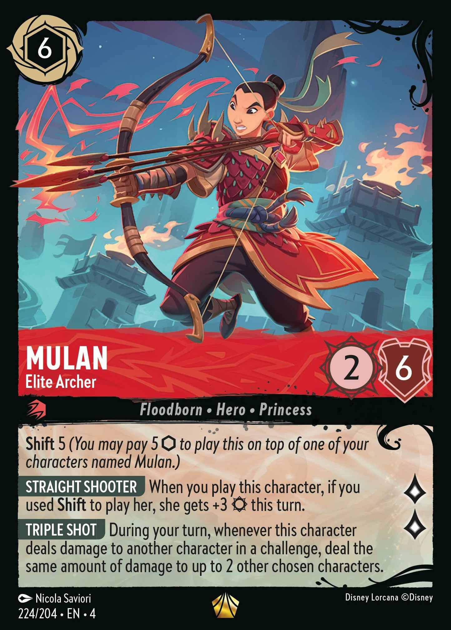 Mulan - Elite Archer - Illumineer's Quest: Deep Trouble - Cold Foil