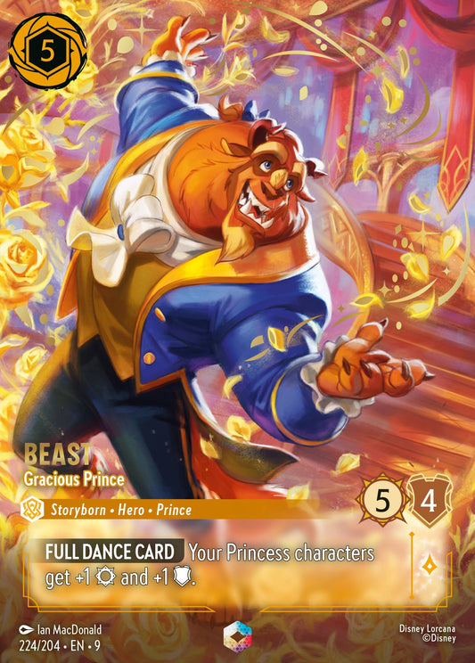Beast - Gracious Prince (Enchanted) - Enchanted Lorcana Holofoil Card