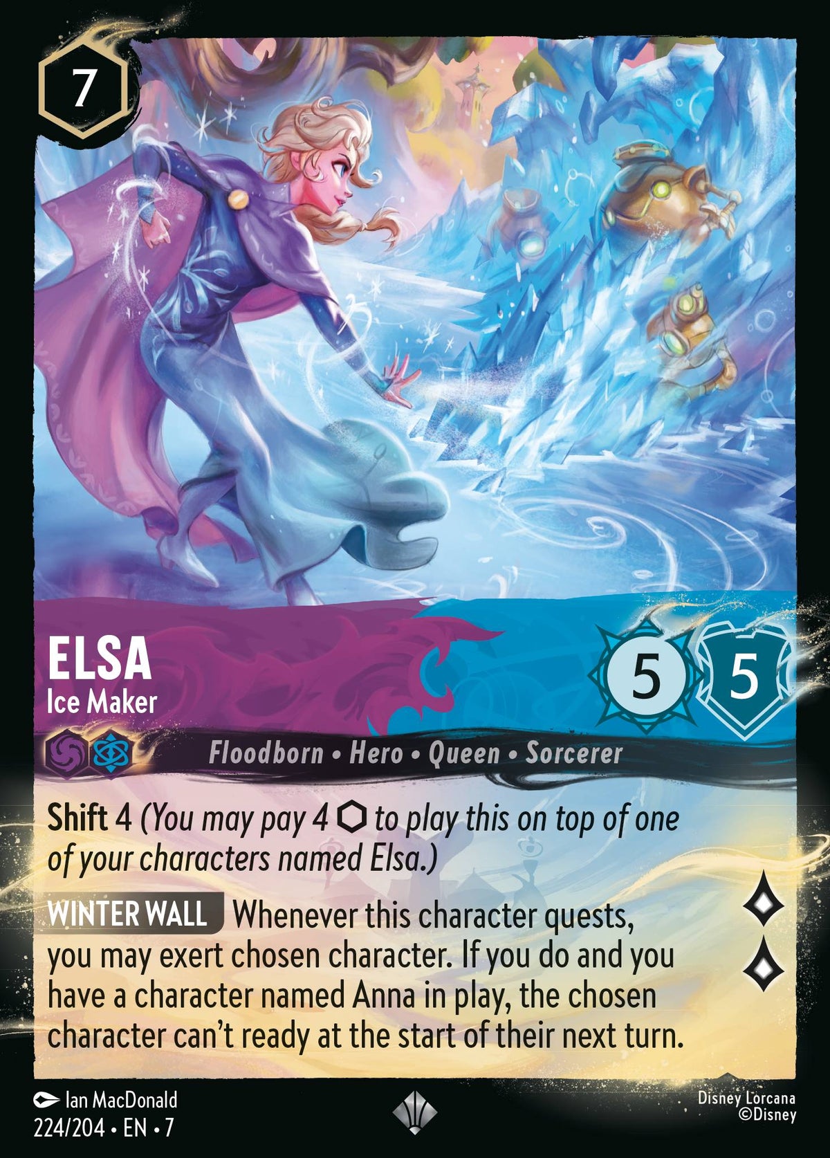 Elsa - Ice Maker - Illumineer's Quest: Palace Heist - Cold Foil