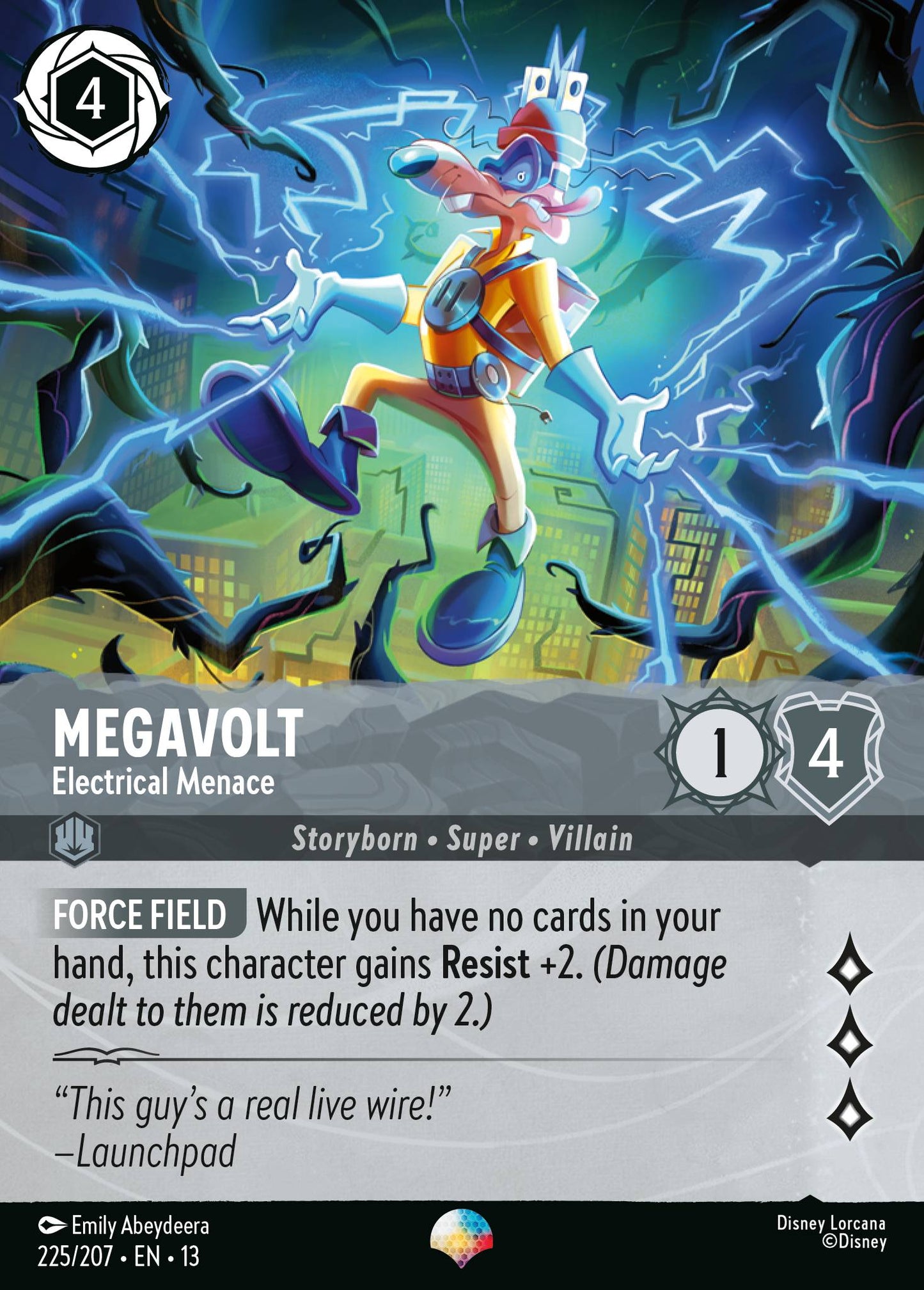 Megavolt - Electrical Menace (Epic) - Disney Lorcana