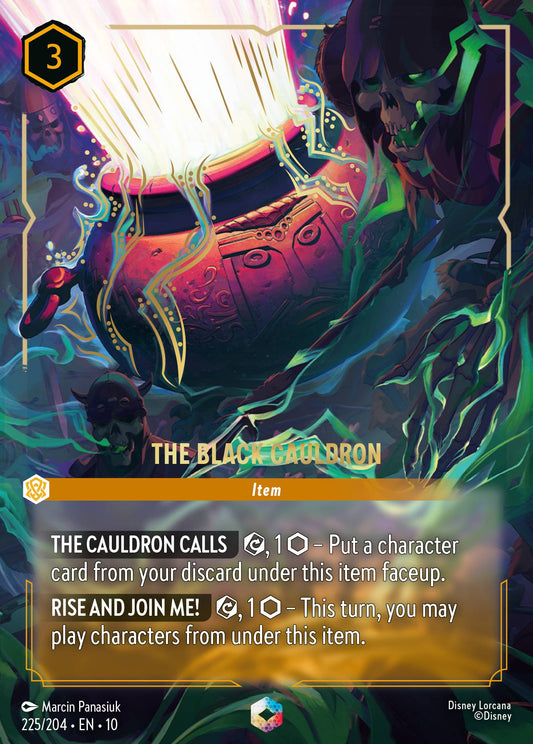 The Black Cauldron (Enchanted) - Enchanted Lorcana Holofoil Card