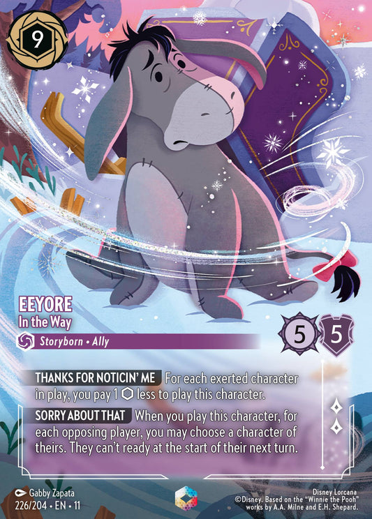 Eeyore - In the Way (Enchanted) - Enchanted Lorcana Holofoil Card
