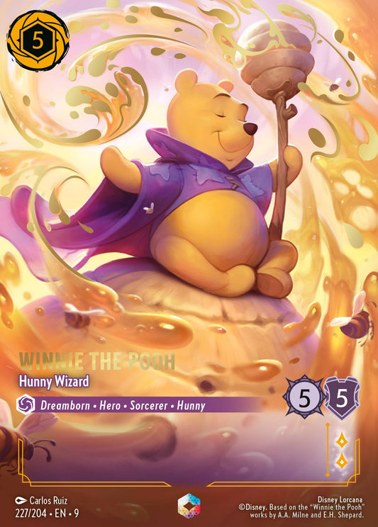 Winnie the Pooh - Hunny Wizard (Enchanted) - Enchanted Lorcana Holofoil Card