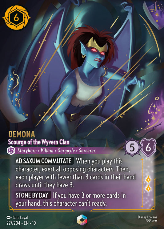 Demona - Scourge of the Wyvern Clan (Enchanted) - Enchanted Lorcana Holofoil Card
