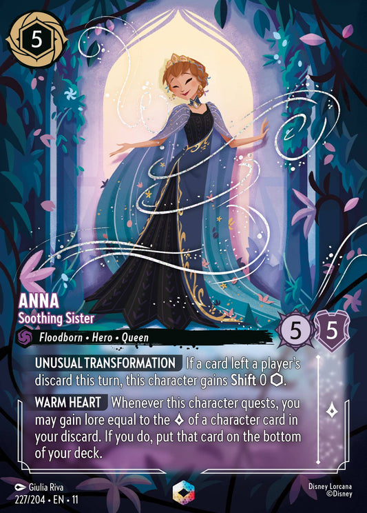 Anna - Soothing Sister (Enchanted) - Enchanted Lorcana Holofoil Card