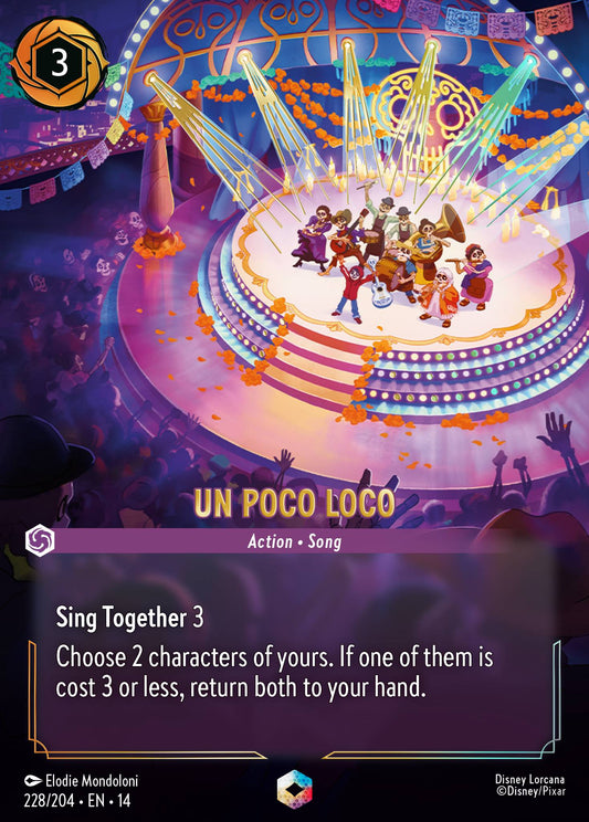 Un Poco Loco - Enchanted Lorcana Card