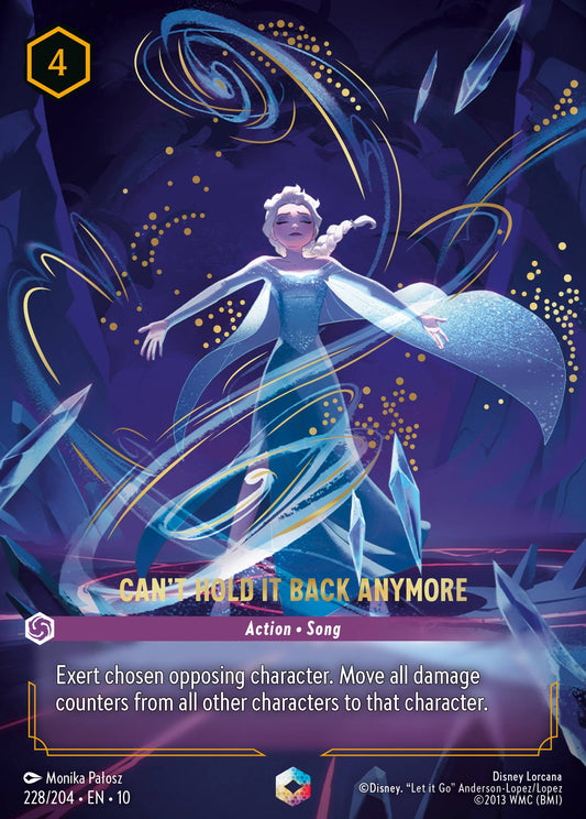Can't Hold It Back Anymore (Enchanted) - Enchanted Lorcana Holofoil Card