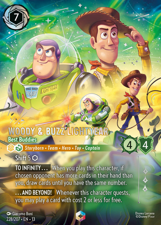 Woody & Buzz Lightyear - Best Buddies - Enchanted Lorcana Card