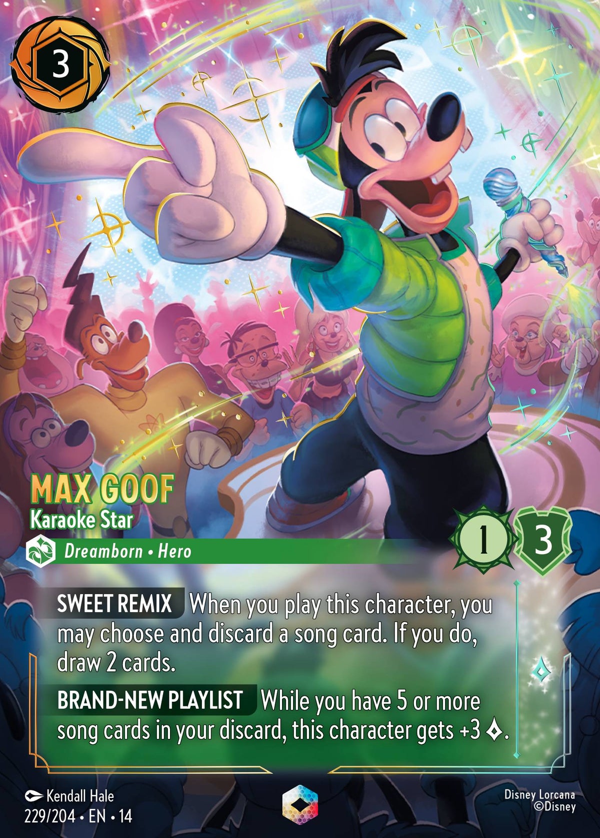 Max Goof - Karaoke Star (Enchanted) - Disney Lorcana