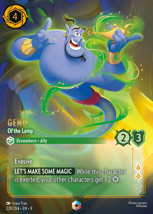 Genie - Of the Lamp (Enchanted) - Enchanted Lorcana Holofoil Card