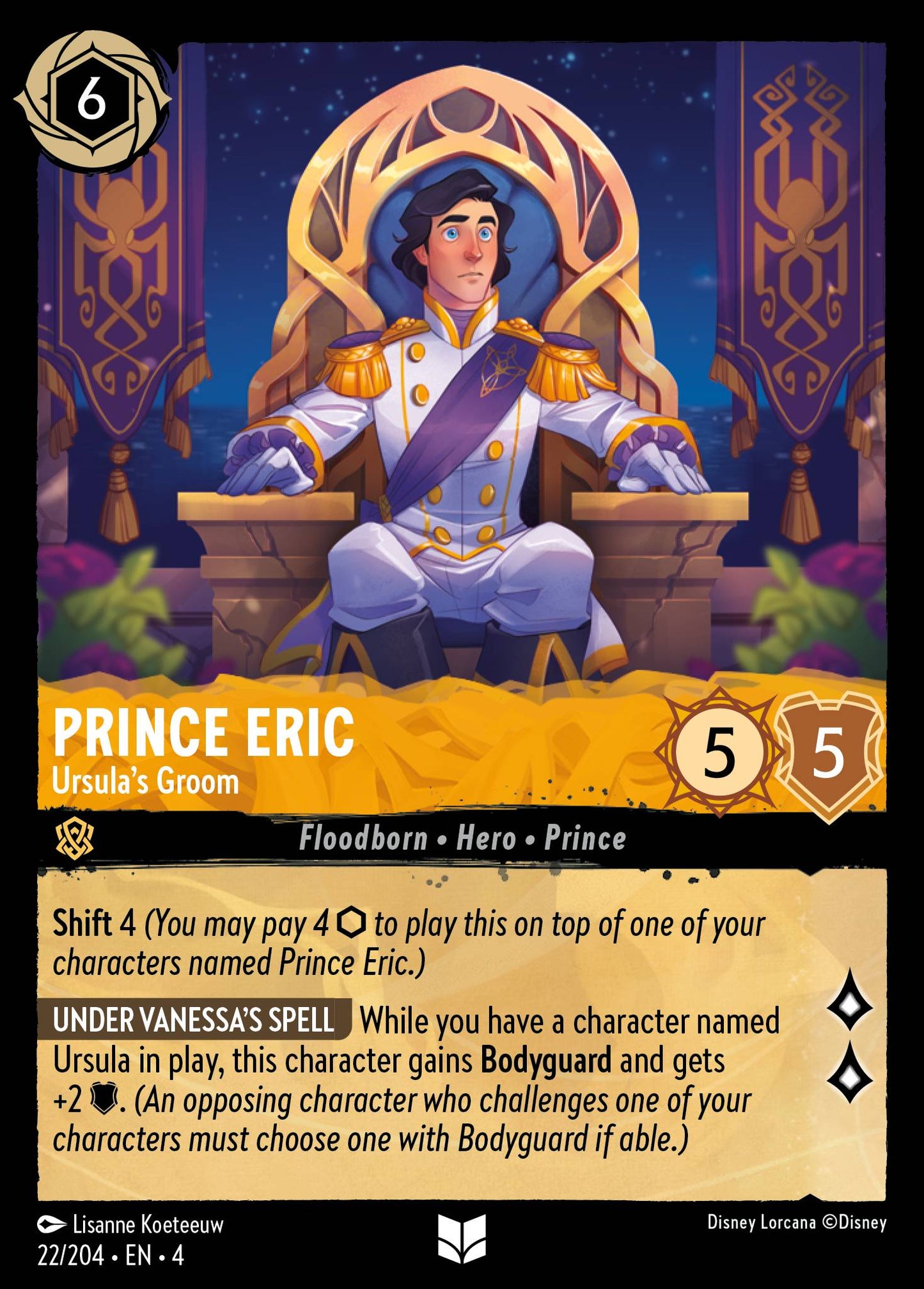 Prince Eric - Ursula's Groom - Uncommon Lorcana Card