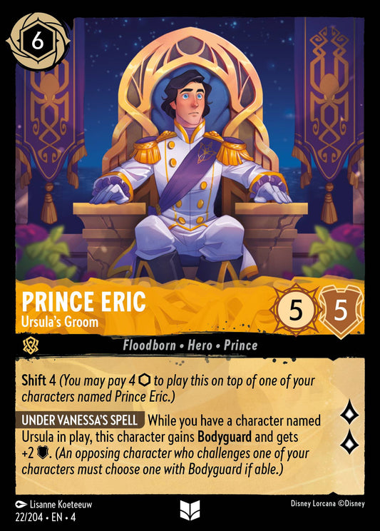 Prince Eric - Ursula's Groom - Uncommon Lorcana Card
