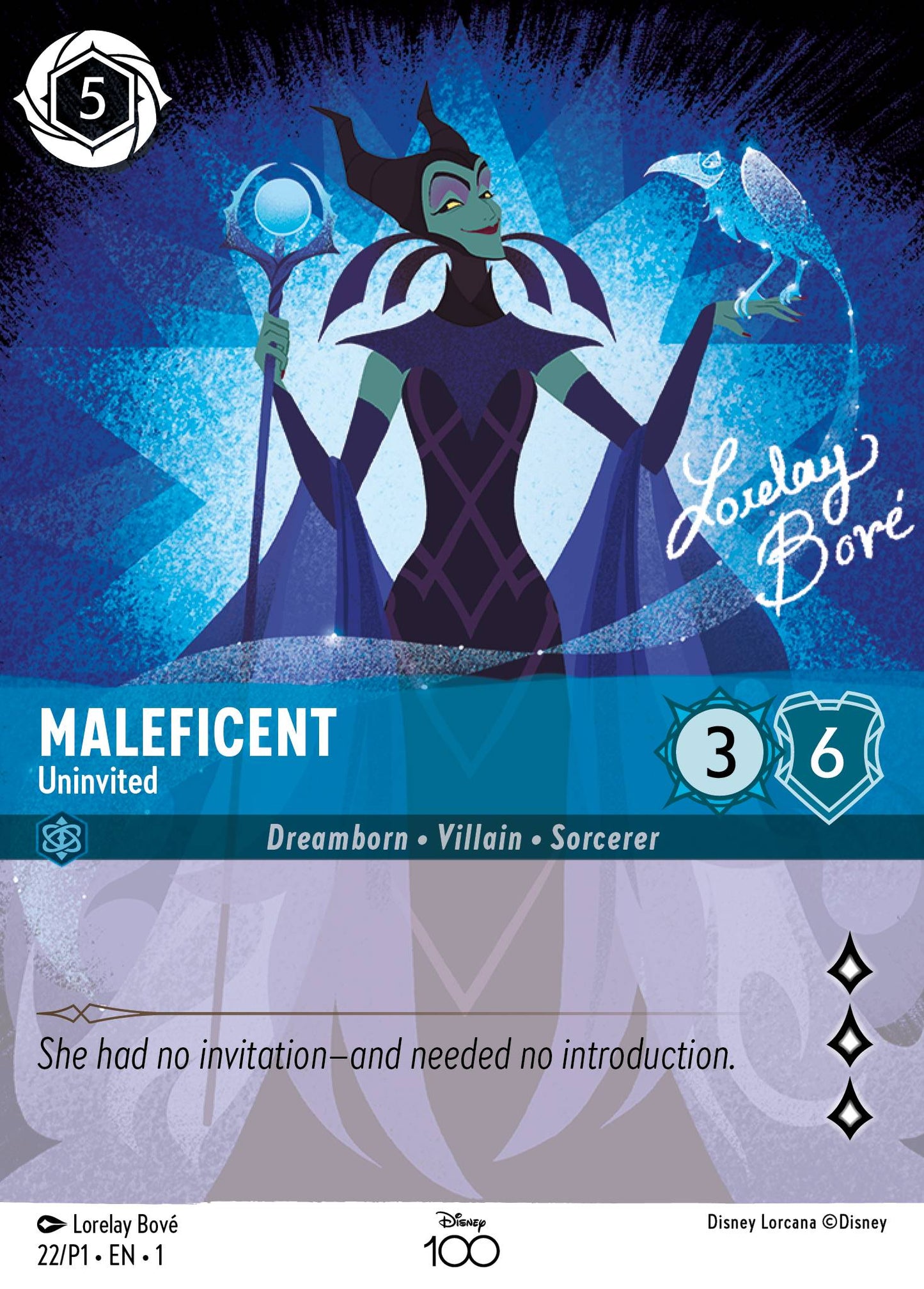 Maleficent - Uninvited - Disney100 Promos - Holofoil
