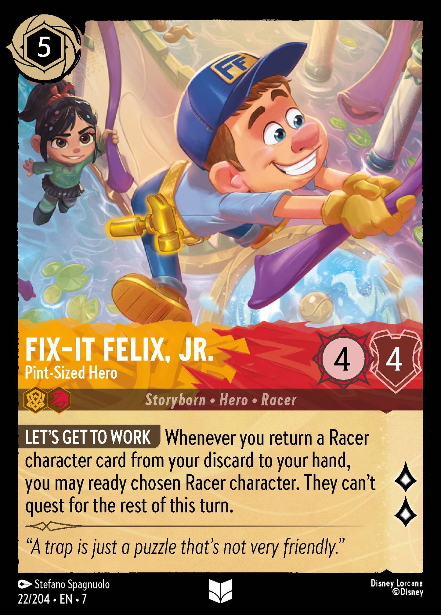 Fix-It Felix, Jr. - Pint-Sized Hero - Uncommon Lorcana Card