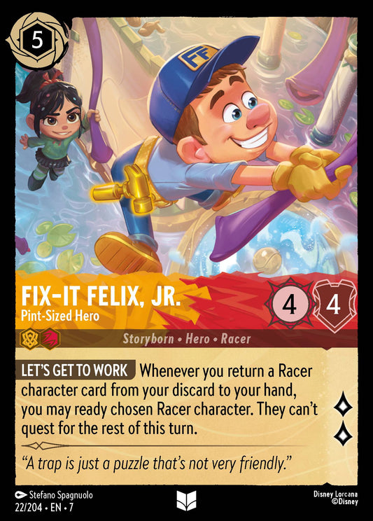 Fix-It Felix, Jr. - Pint-Sized Hero - Uncommon Lorcana Card