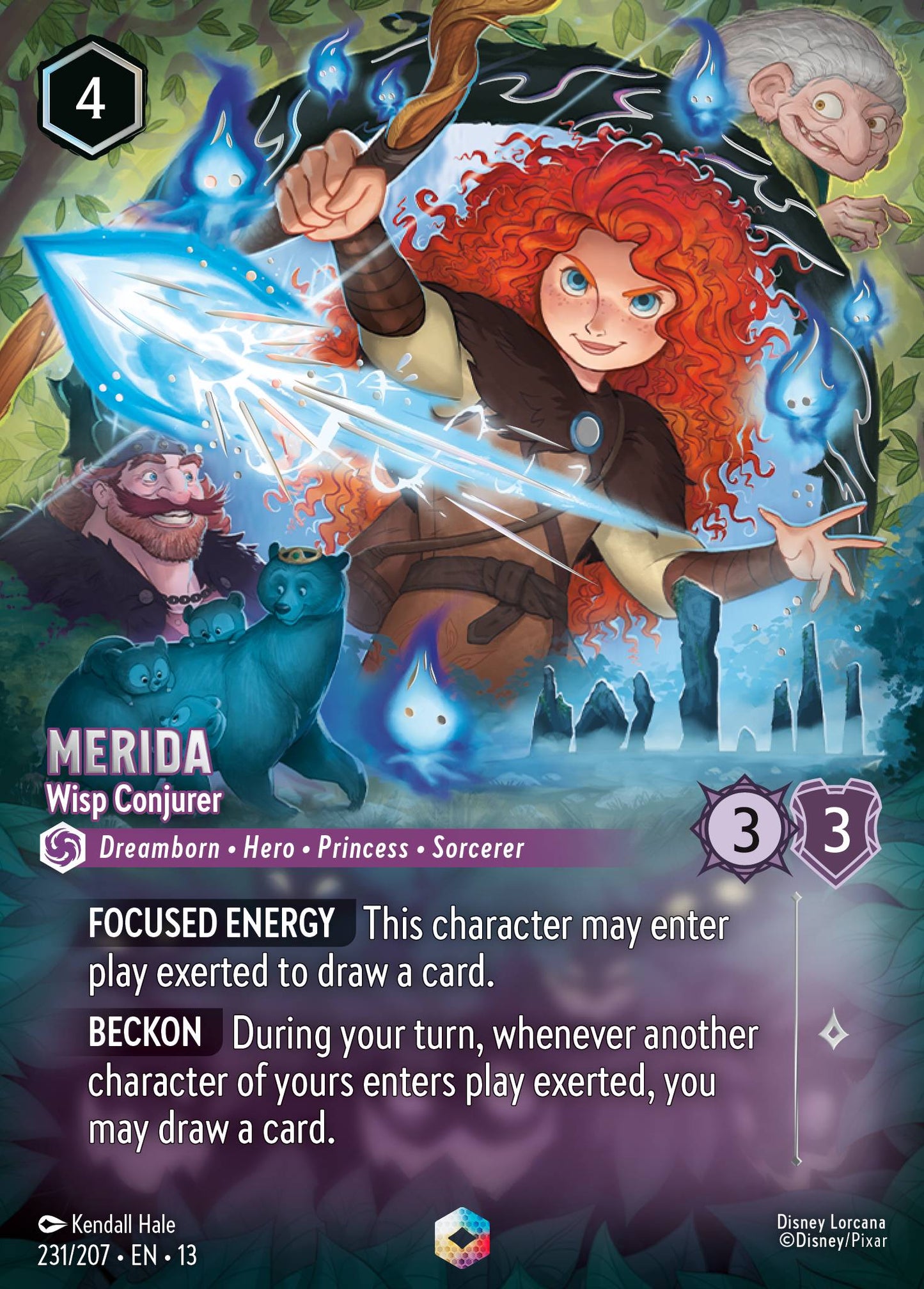 Merida - Wisp Conjurer - Enchanted Lorcana Card