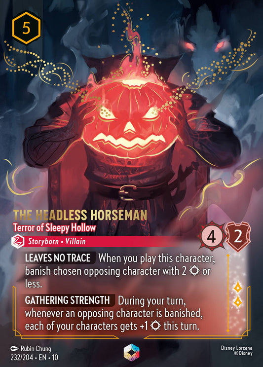 The Headless Horseman - Terror of Sleepy Hollow (Enchanted) - Enchanted Lorcana Holofoil Card