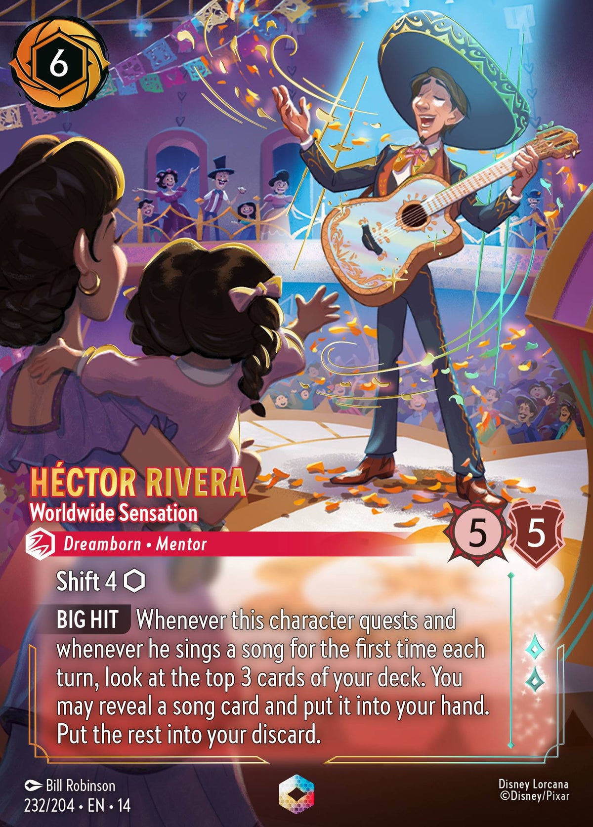 Héctor Rivera - Worldwide Sensation - Enchanted Lorcana Card