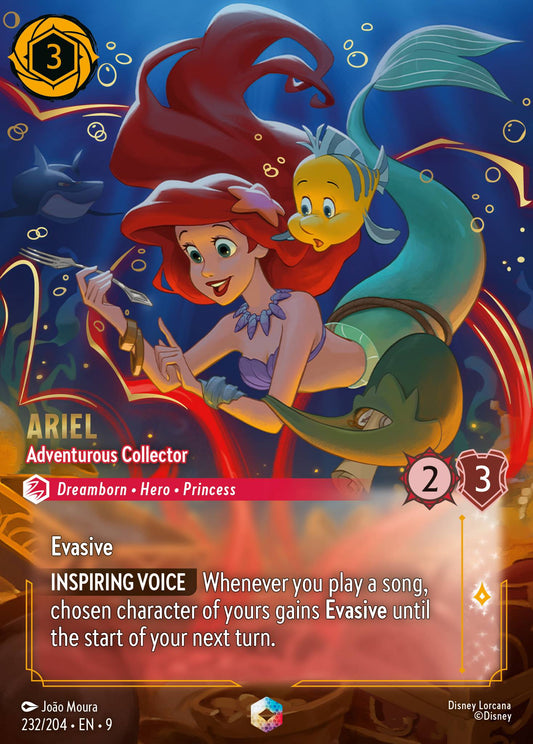 Ariel - Adventurous Collector (Enchanted) - Enchanted Lorcana Holofoil Card