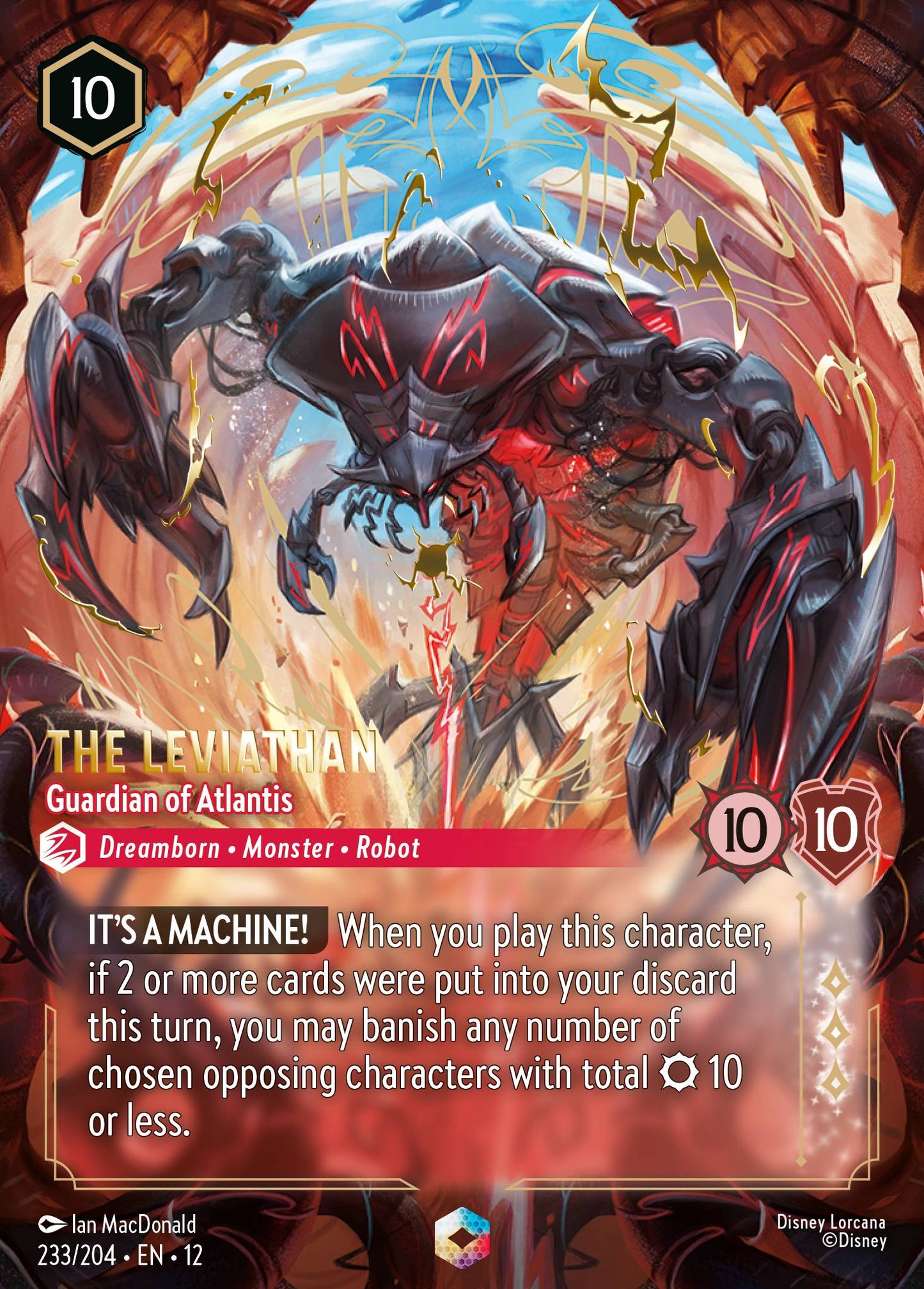 The Leviathan - Guardian of Atlantis (Enchanted) - Disney Lorcana