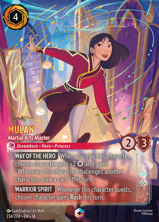 Mulan - Martial Arts Master - Enchanted Lorcana Card