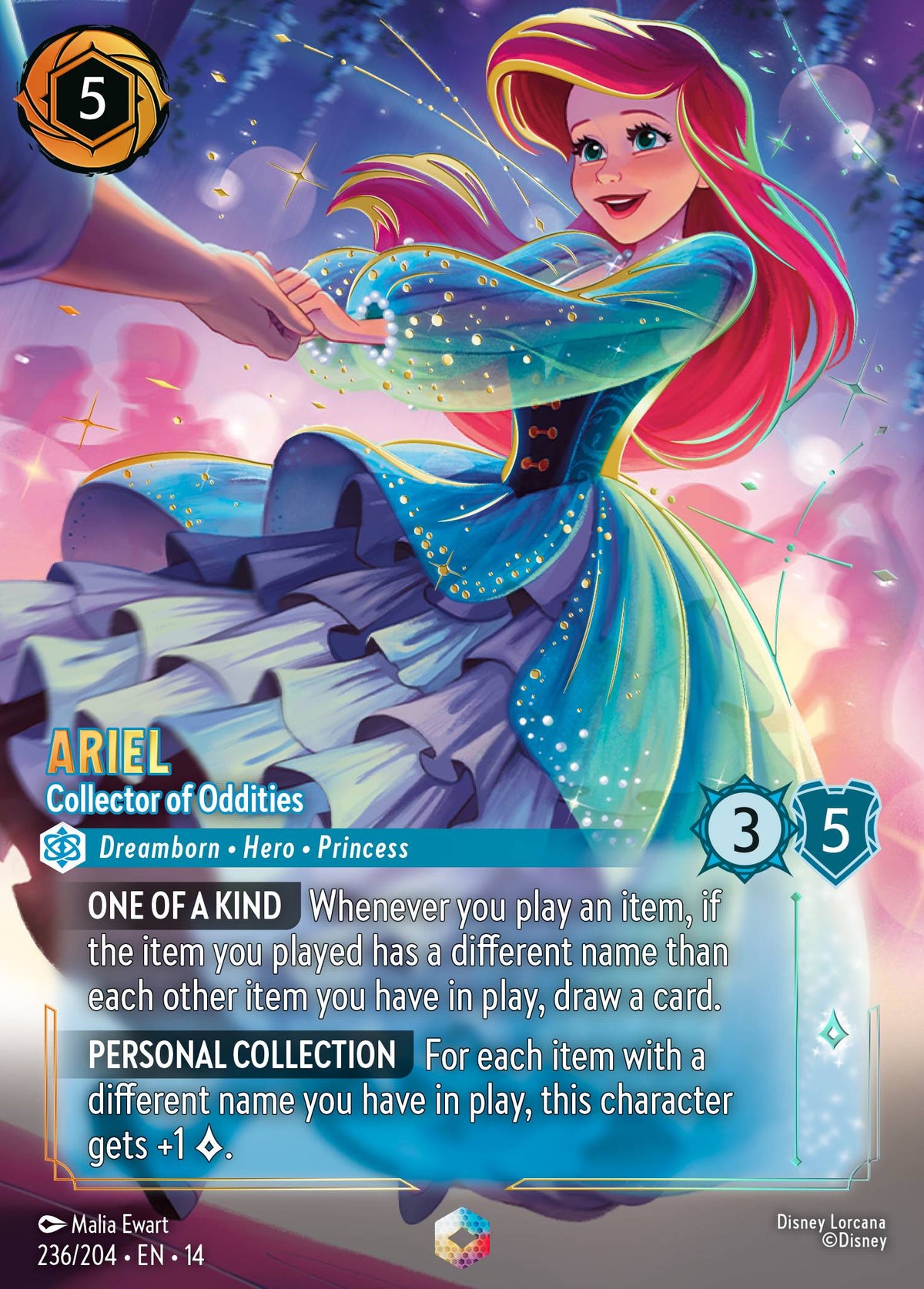 Ariel - Collector of Oddities - Enchanted Lorcana Card
