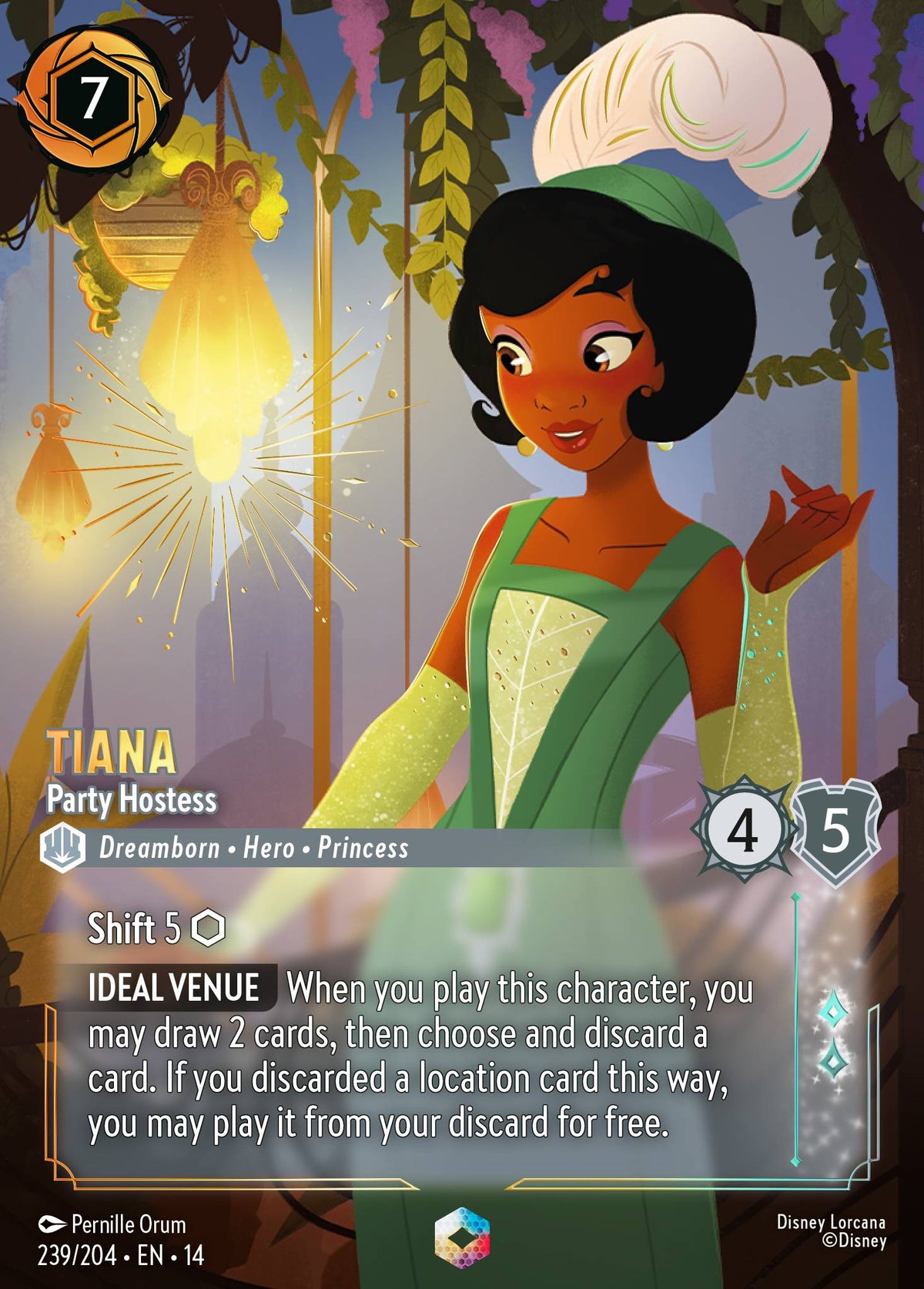 Tiana - Party Hostess (Enchanted) - Disney Lorcana