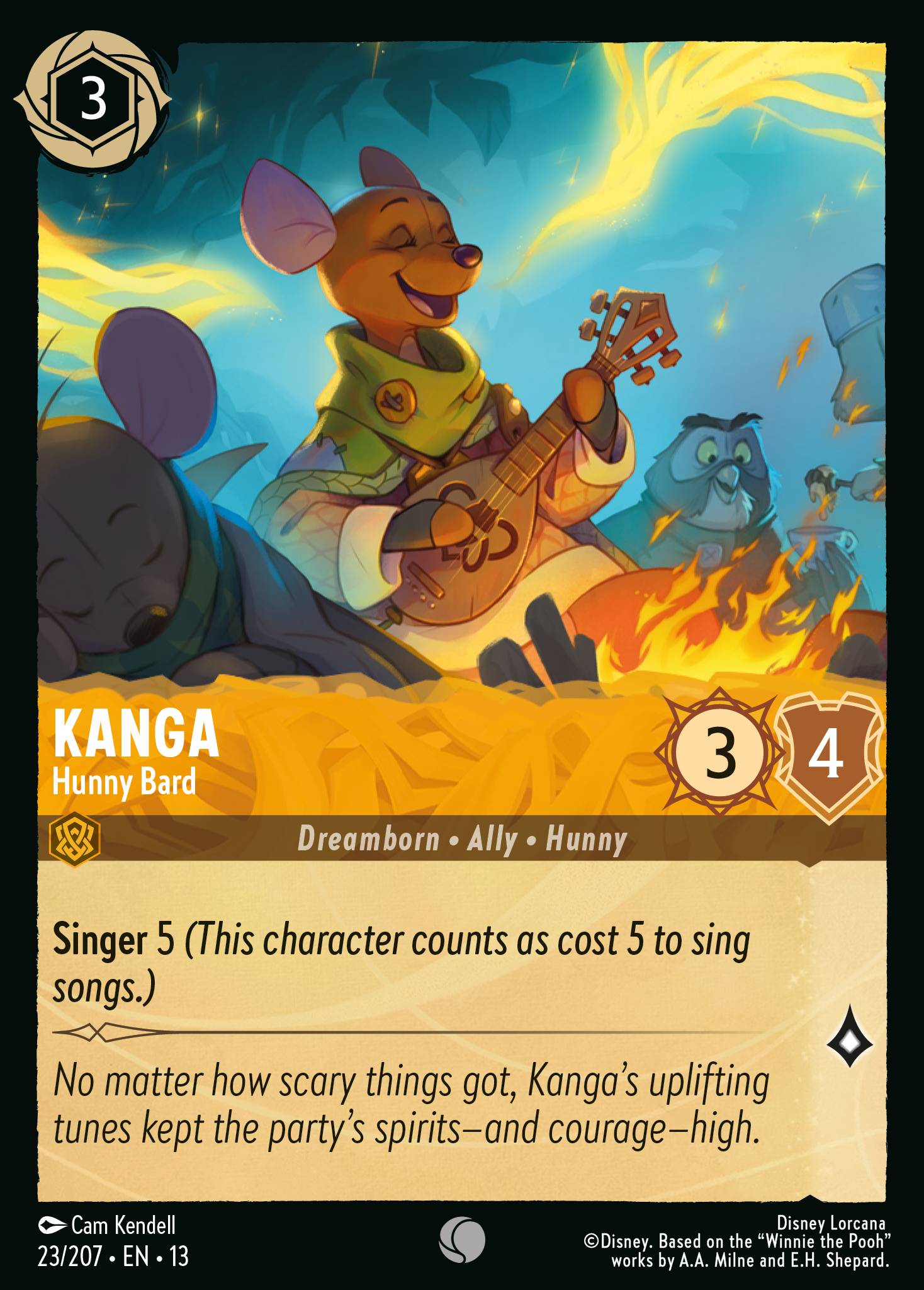 Kanga - Hunny Bard - Common Lorcana Card