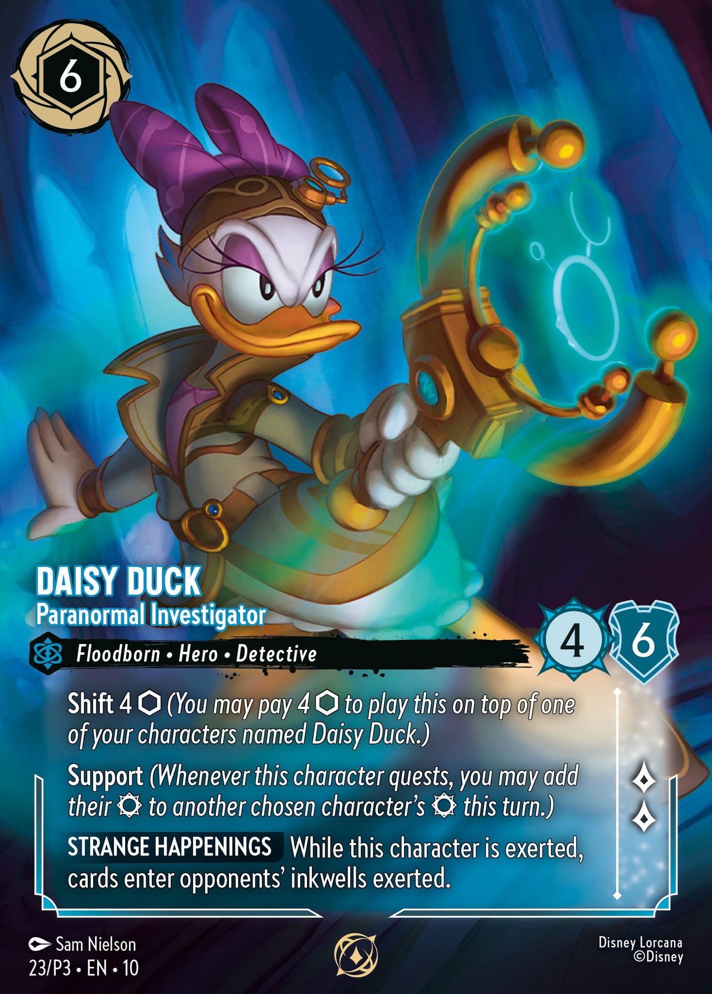Daisy Duck - Paranormal Investigator - Disney Lorcana Promo Cards - Holofoil