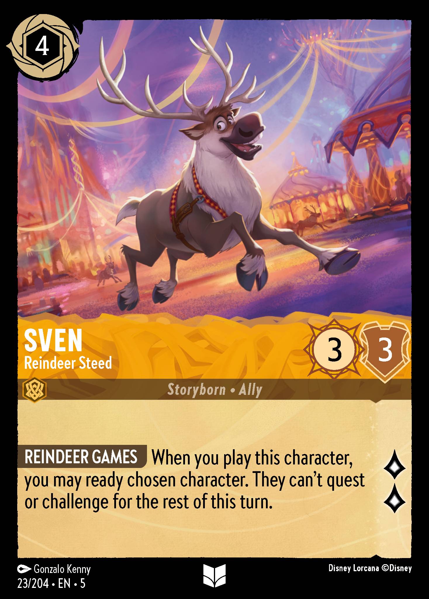 Sven - Reindeer Steed - Uncommon Lorcana Card